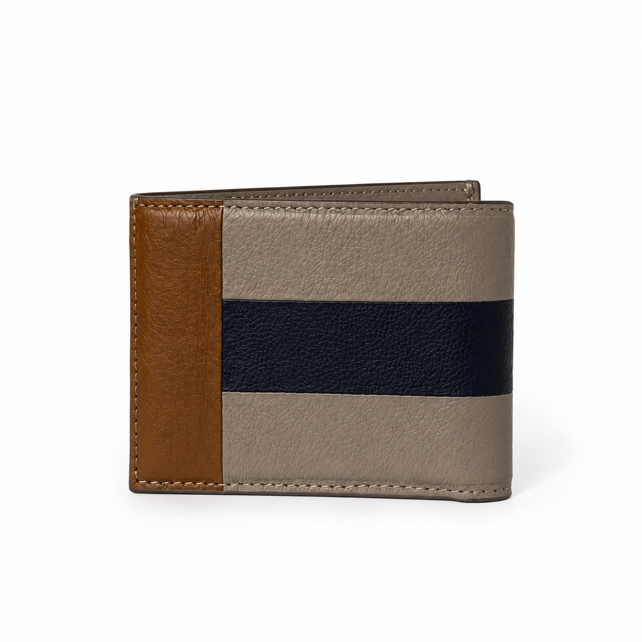 Men’s Stylish Bi-Fold Wallet – Textured Leather Card & Cash Holder