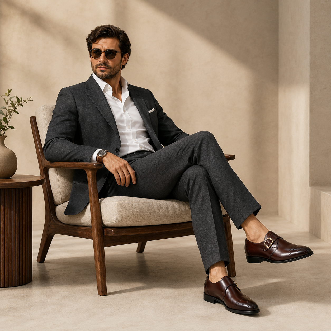 WHITEN PUNCHED MEN'S FORMAL