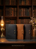 Personalized A5 Leather Portfolio Organizer for Men & Women – Professional Padfolio with Zipper Closure, Resume & Document Holder, Refillable Writing Journal Binder for Business, Meetings & Travel