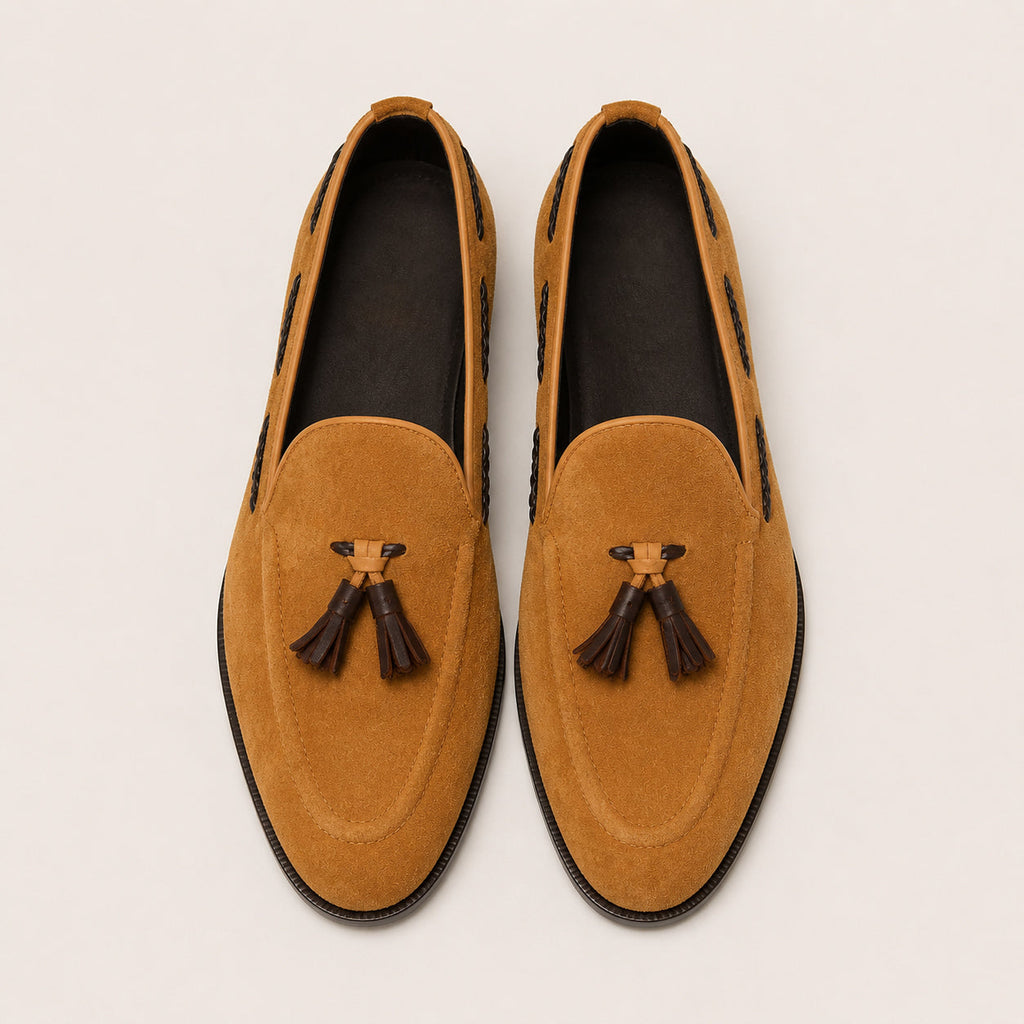 WHITE MEN'S SUEDE FORMAL
